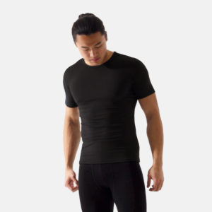 Element Pure Ultrafine Tencel Short Sleeve Crew Neck T-Shirt in Pure Black